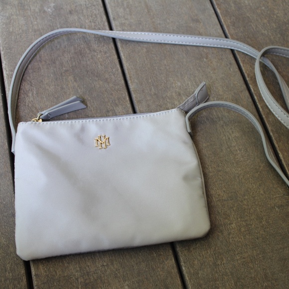 Mark & Hall Crossbody Purse Color Champagne Nylon/Polyester Hallmark ShoulderBag - Picture 1 of 4